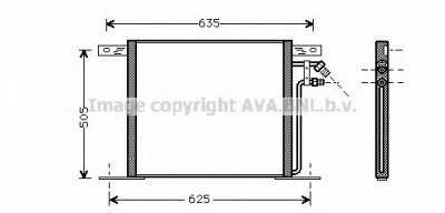 AVA QUALITY COOLING ms5220 -  Конденсатор, кондиционер